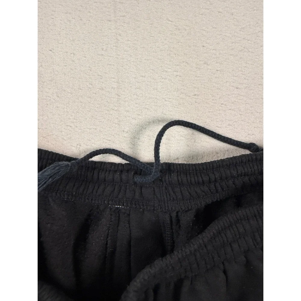 Bill‎ Blass Sweatpants Mens L Black  Elastic Waist Cotton Blend Lounge